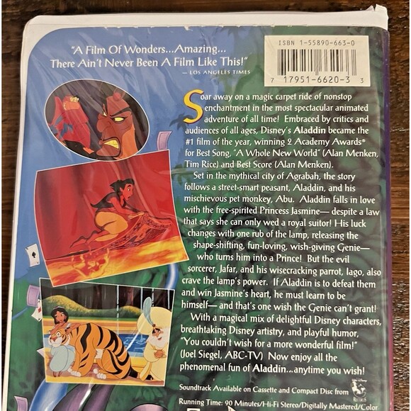Aladdin (VHS, 1993) - Picture 5 of 8